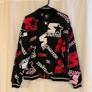 Starter snap up jacket